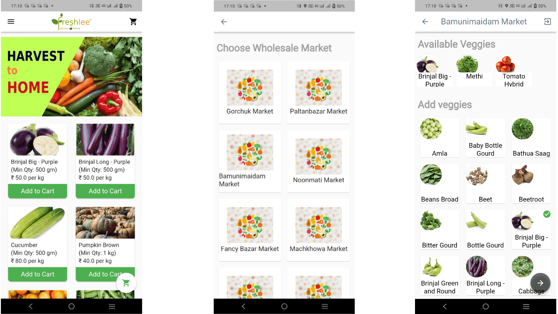 Freshlee Application Screenshot
